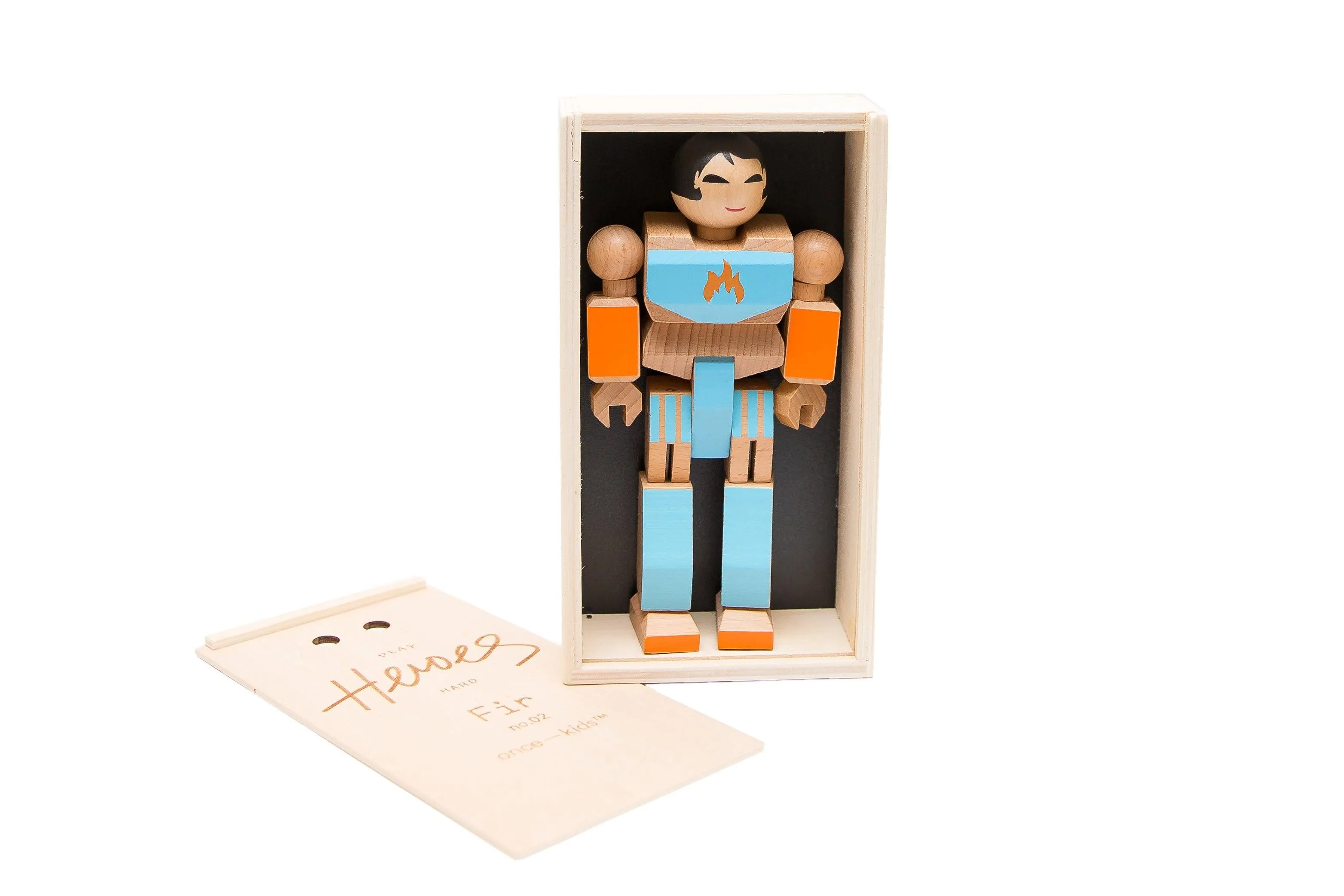 Wood Action Figure Playhard Heroes #2 Fir