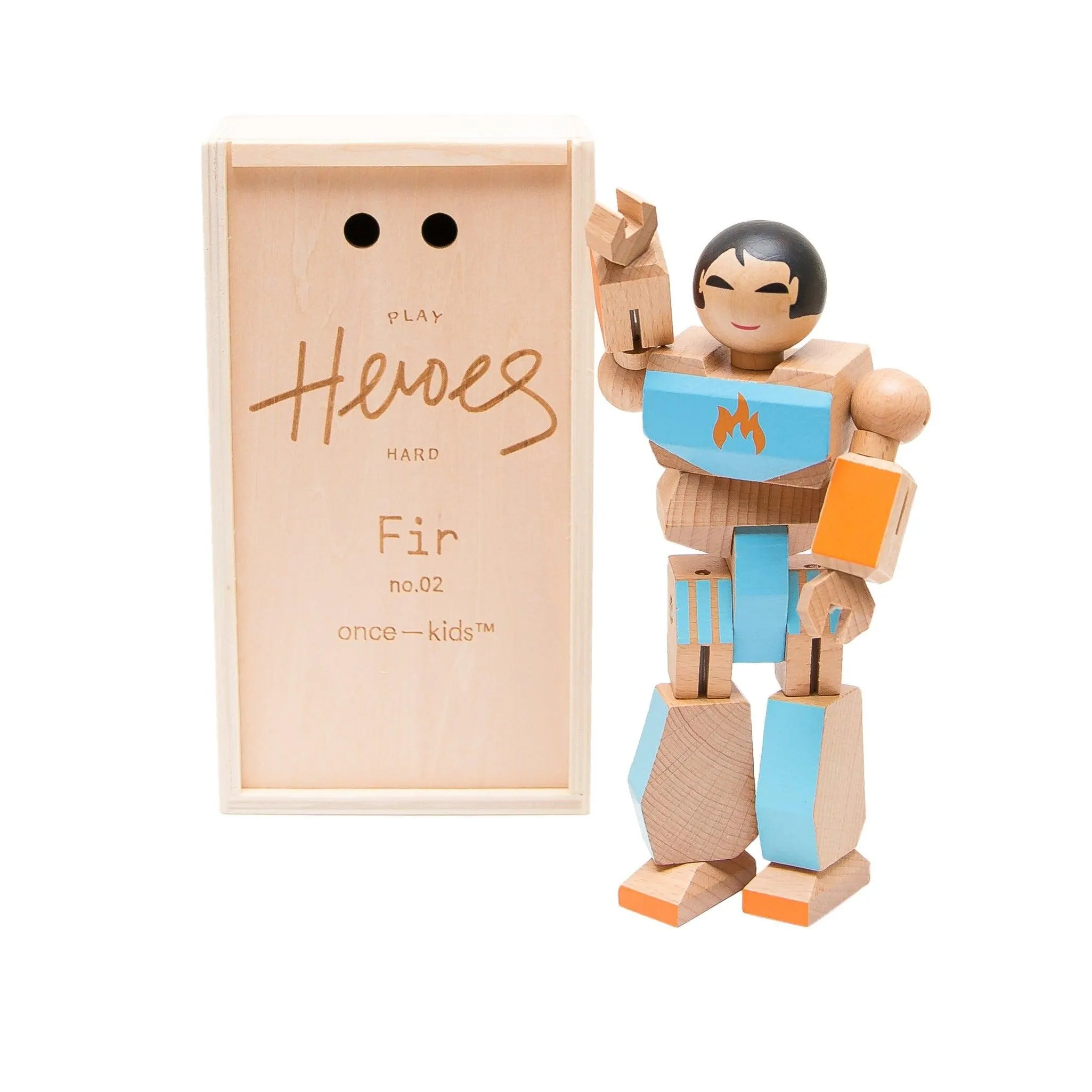 Wood Action Figure Playhard Heroes #2 Fir