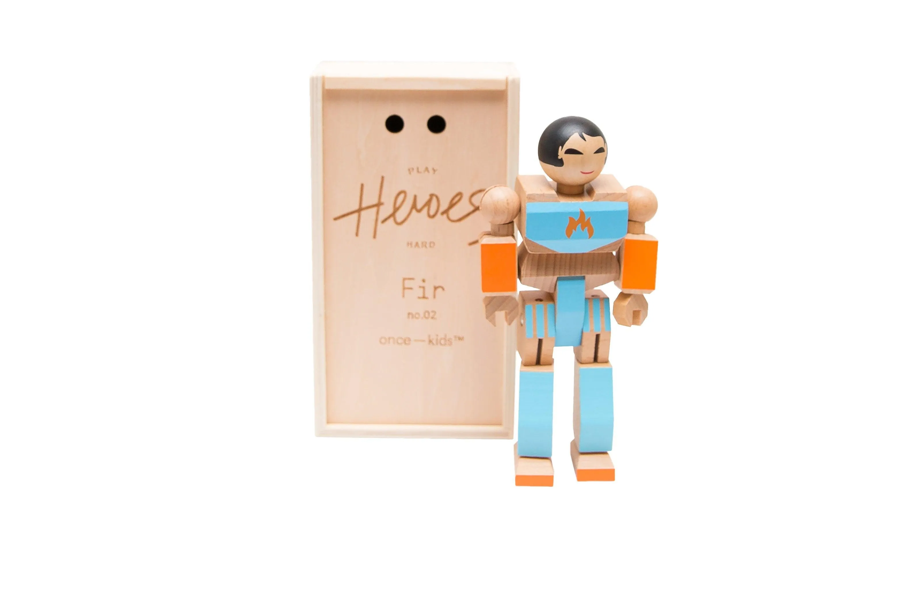 Wood Action Figure Playhard Heroes #2 Fir