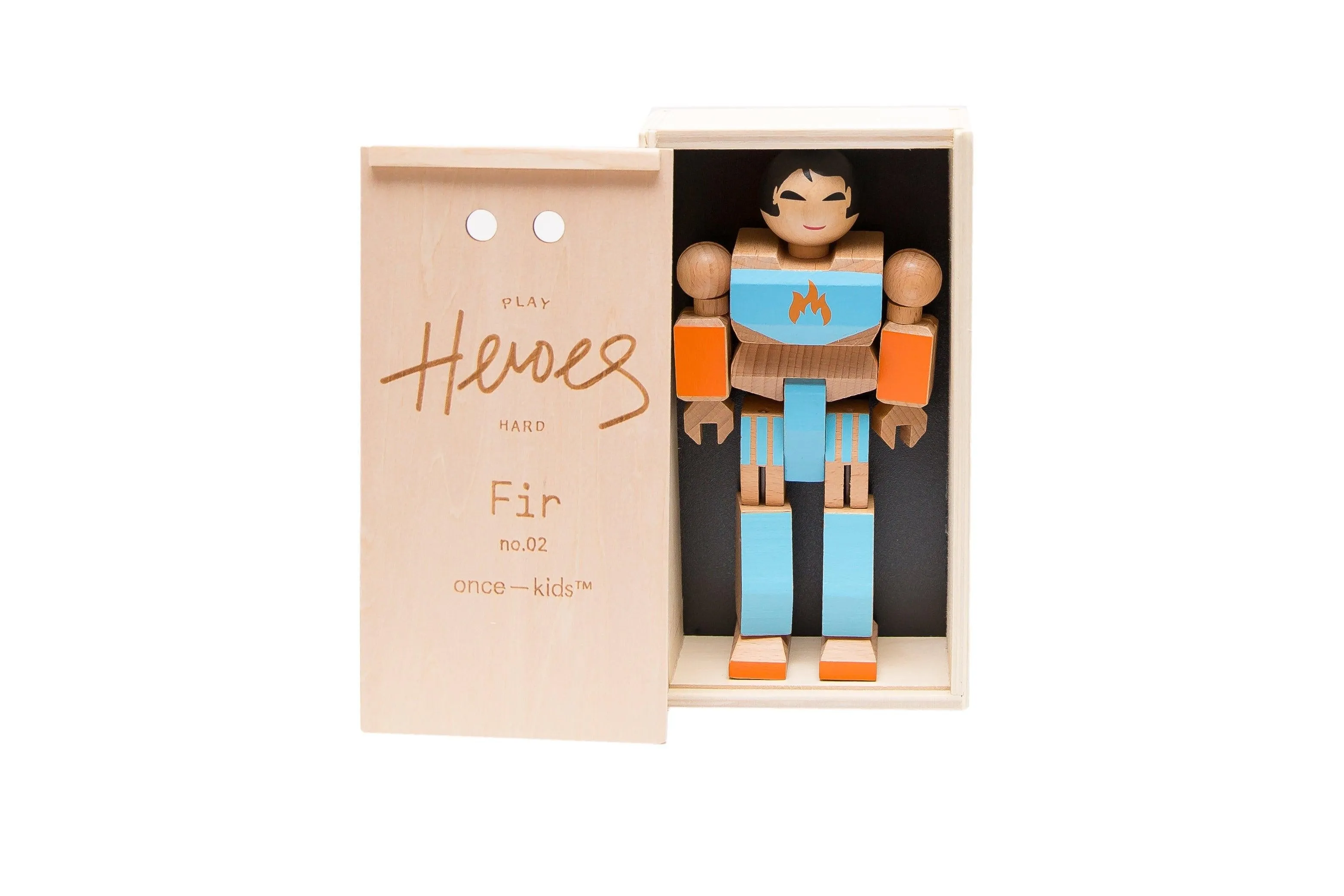 Wood Action Figure Playhard Heroes #2 Fir