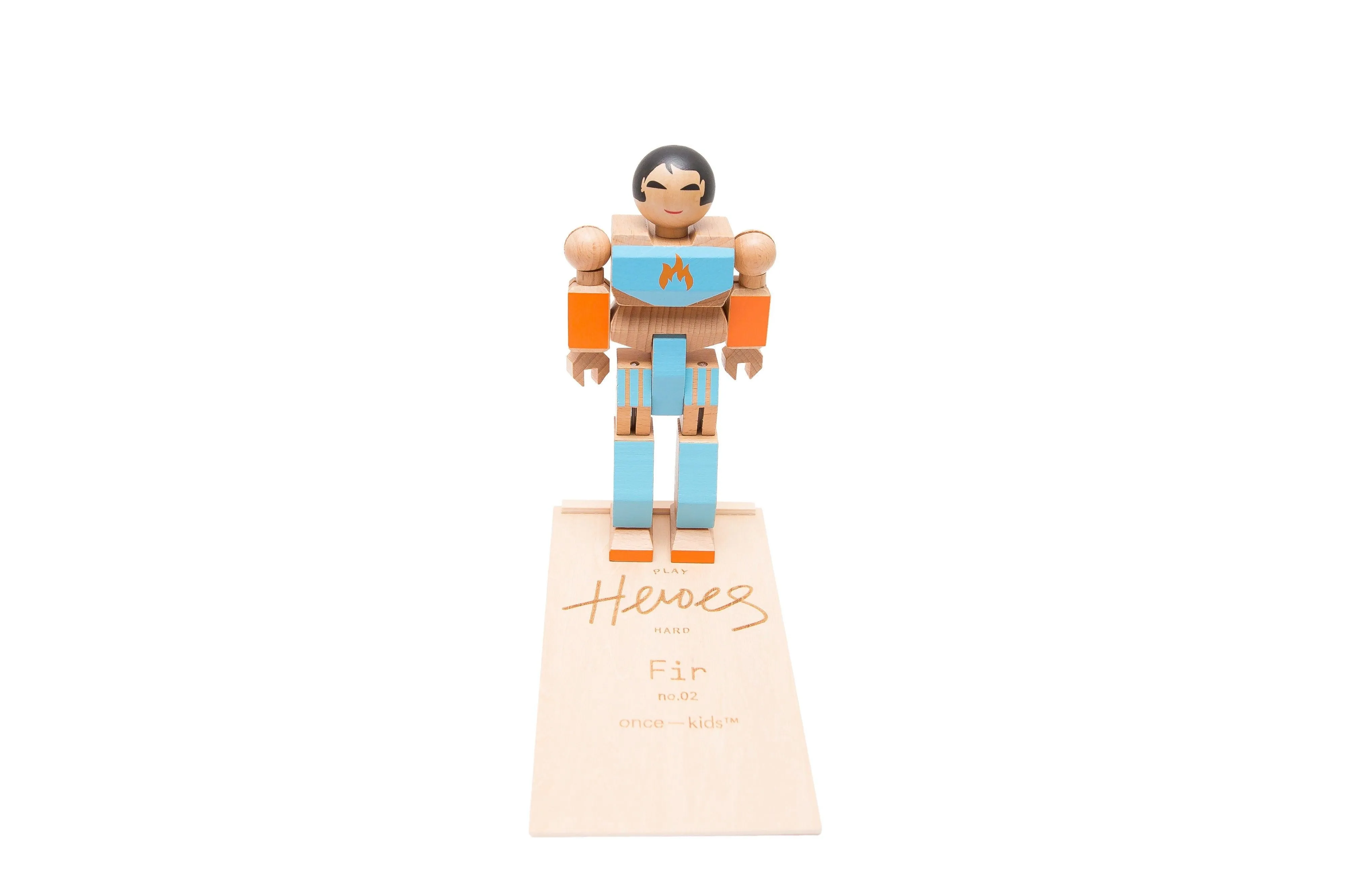 Wood Action Figure Playhard Heroes #2 Fir